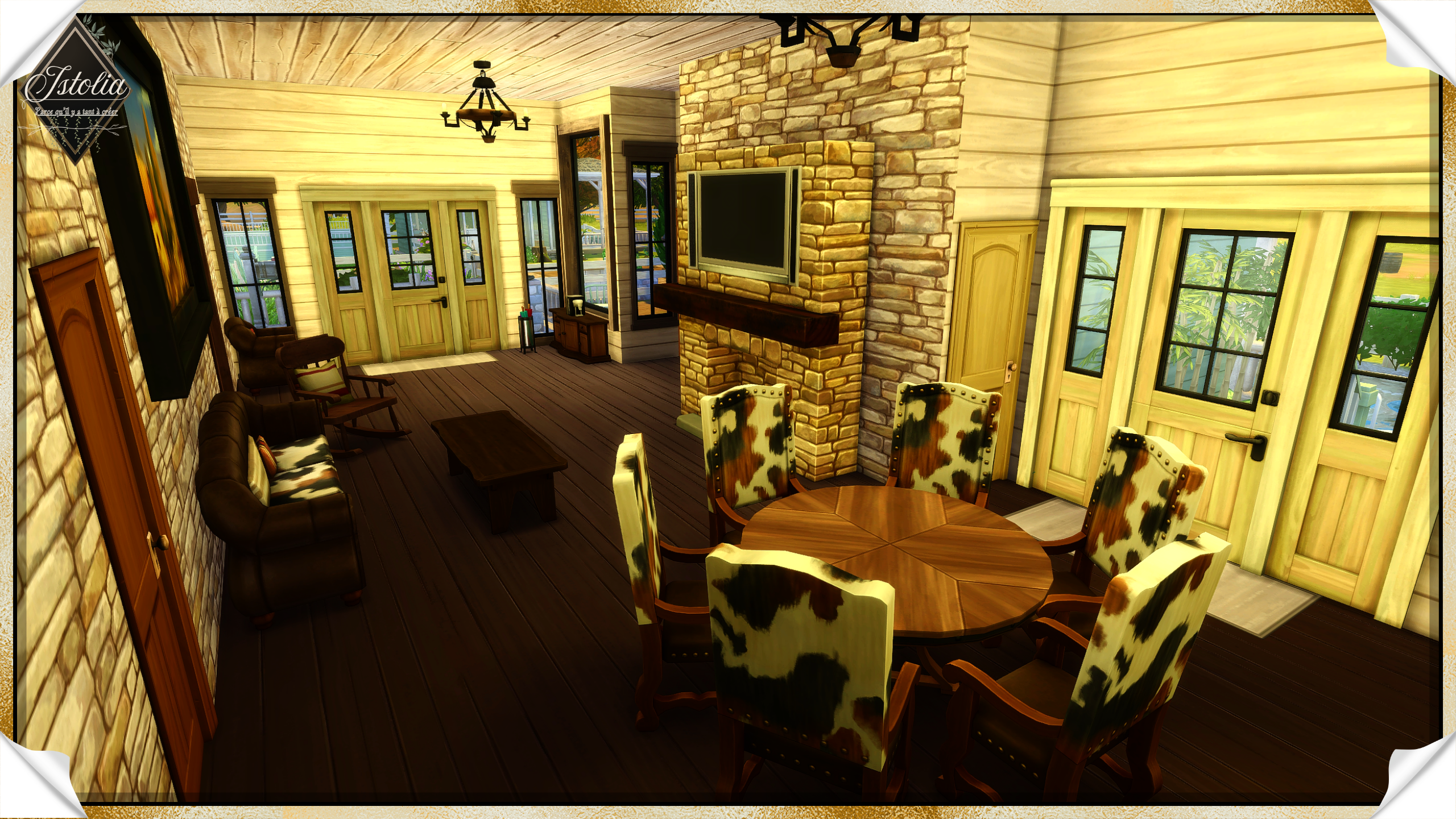 Entrée du Ranch Pré Vert Bois Sims 4