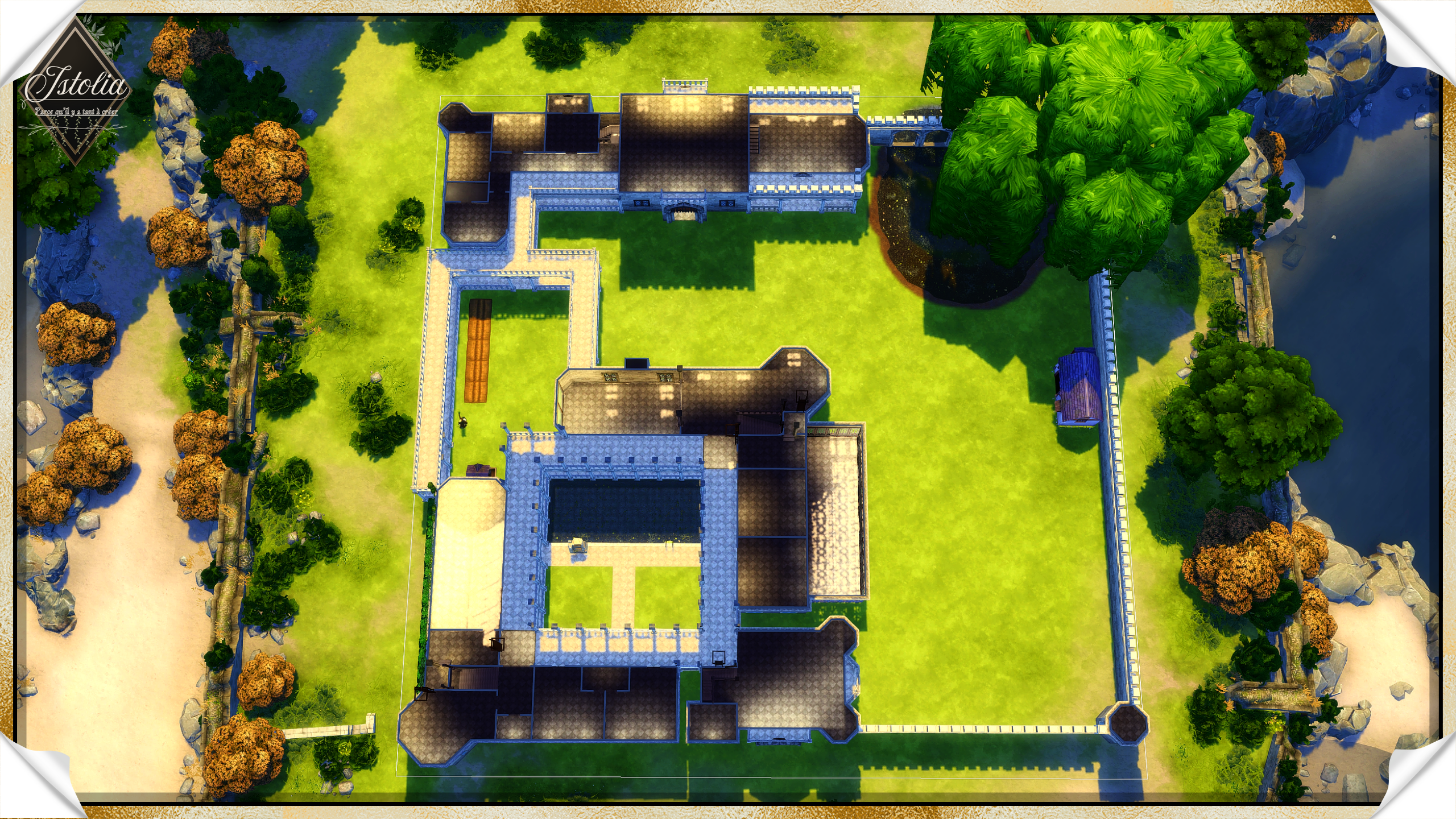 Les Sims 4 | Monastère/Château du vieux saule plan premier étage monastère Sims 4