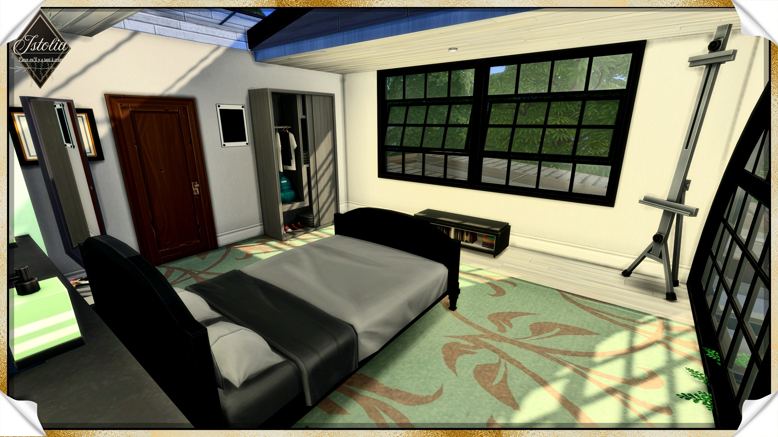 chambre parentale loft maison Linéa Sims 4