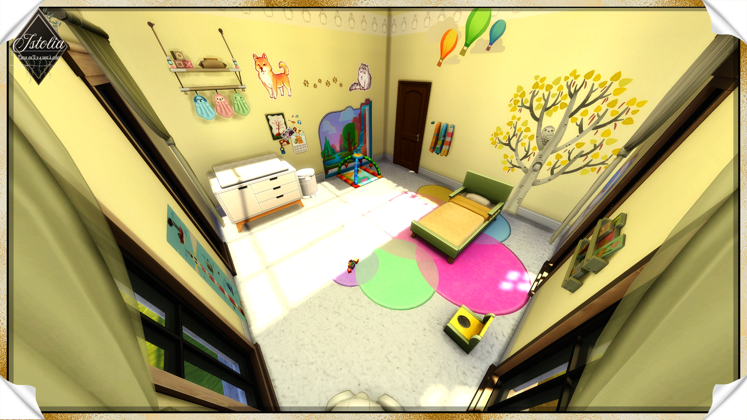 Chambre de bébé douce et lumineuse Sims 4