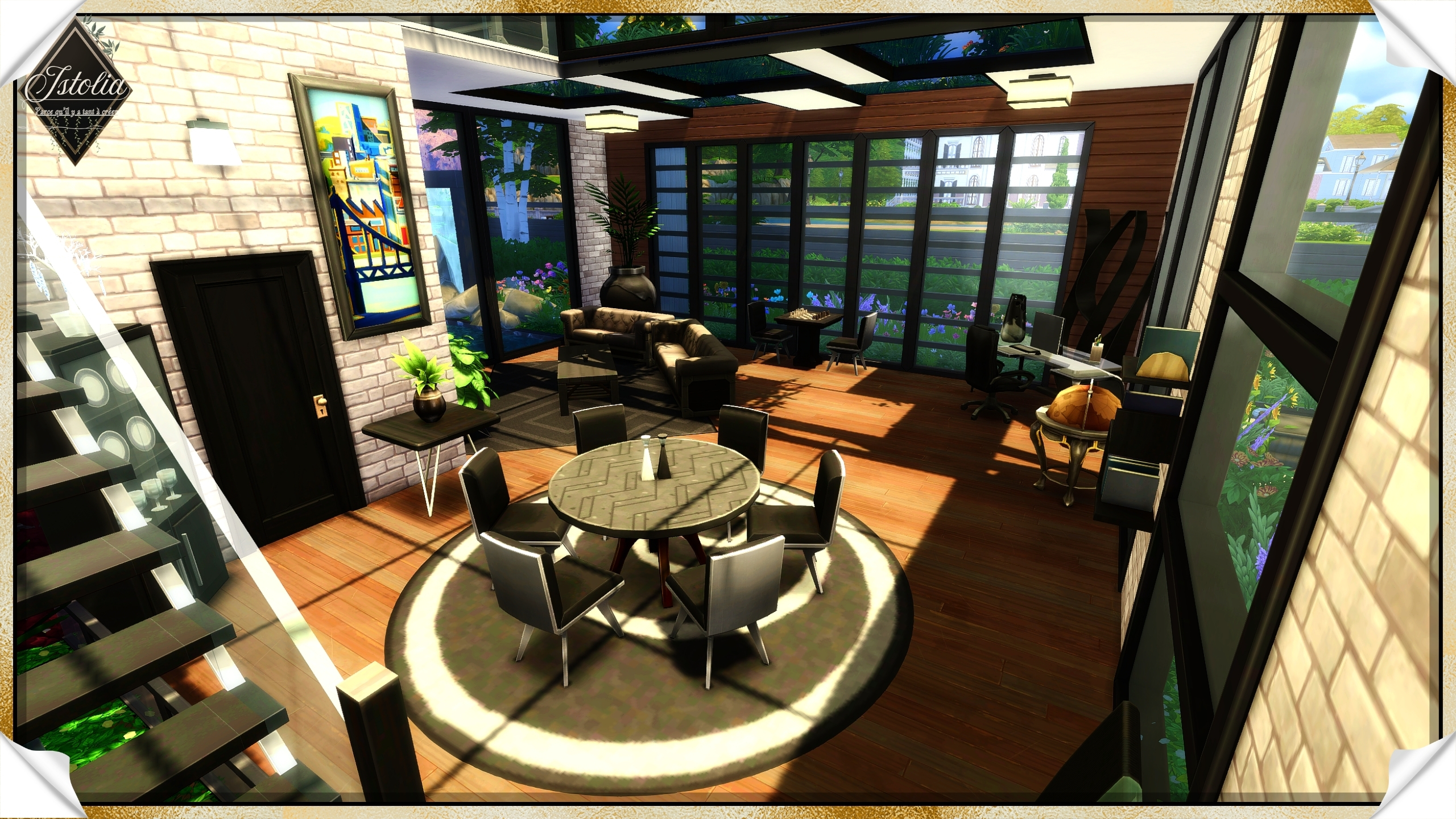 Les Sims 4 | La Verrière Salle à manger moderne sous verrière