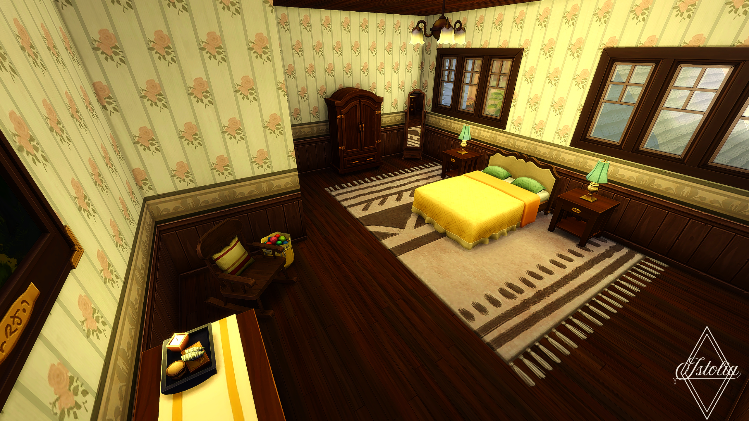 Les Sims 4 | Le Ranch Sabot 'O' Tac Chambre jaune familiale – Les Sims 4