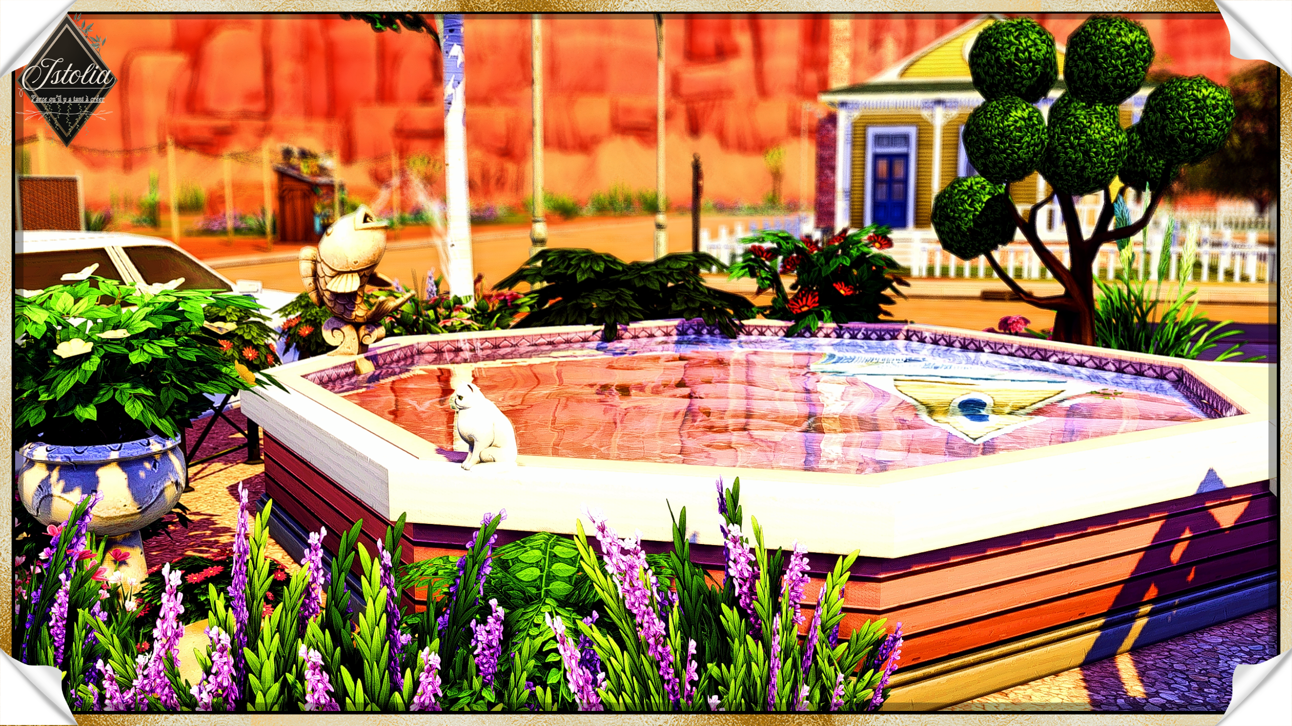 Sims 4 | La caravane de Barbie jardin décoratif démontable de la caravane