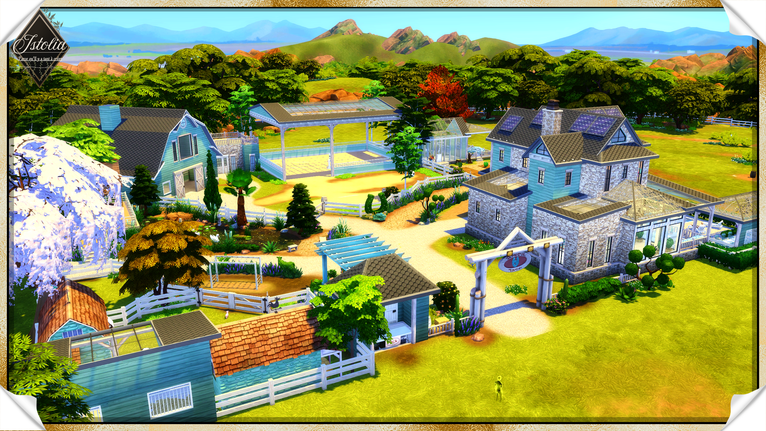 Façade du ranch familial Sims 4