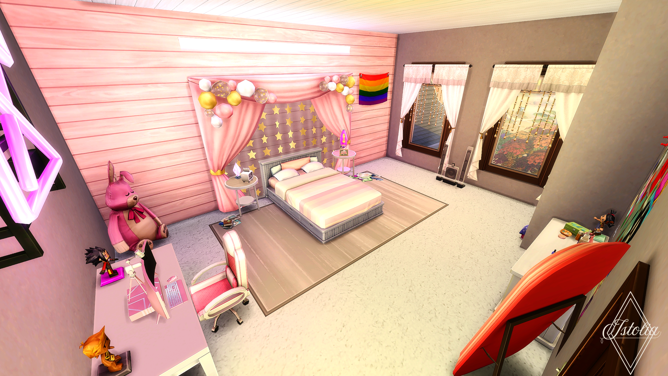 Les Sims 4 | Le Ranch Sabot 'O' Tac Chambre d’ado moderne dans un ranch – Sims 4