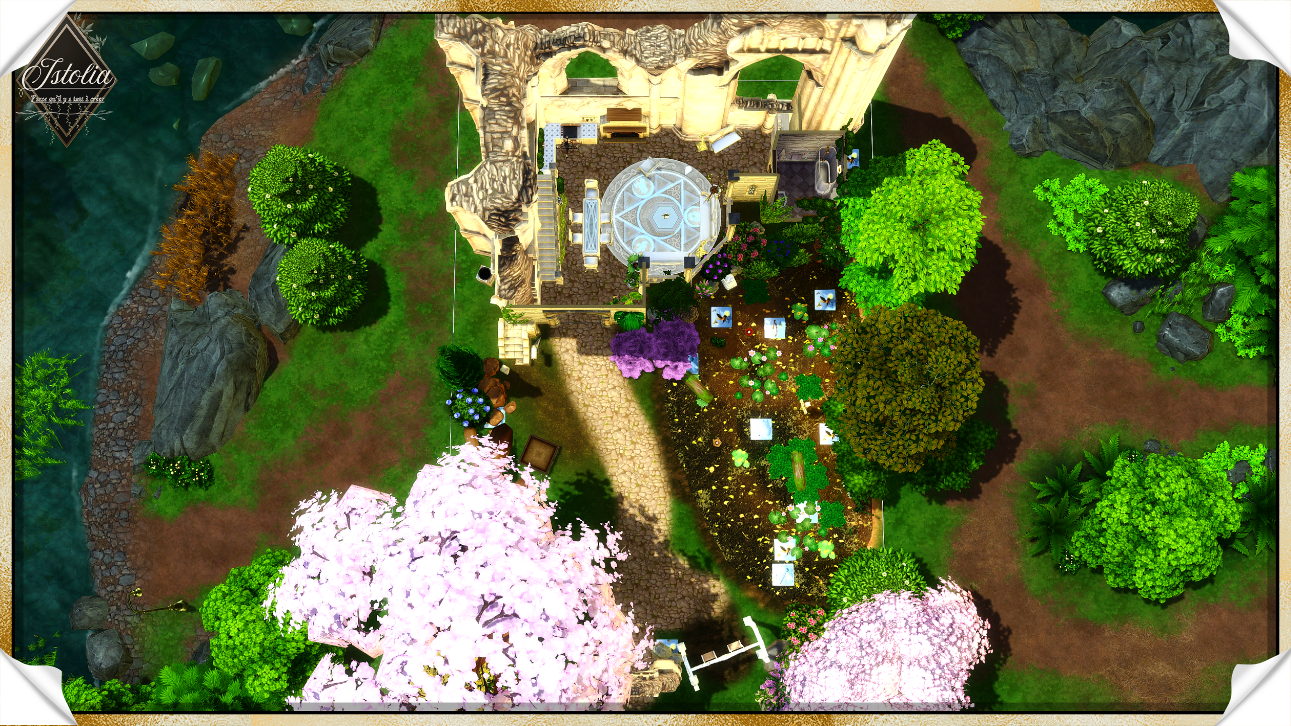 Les Sims 4 | Le Domaine d'Éther plan rez-de-chaussée Domaine d’Ether Sims 4