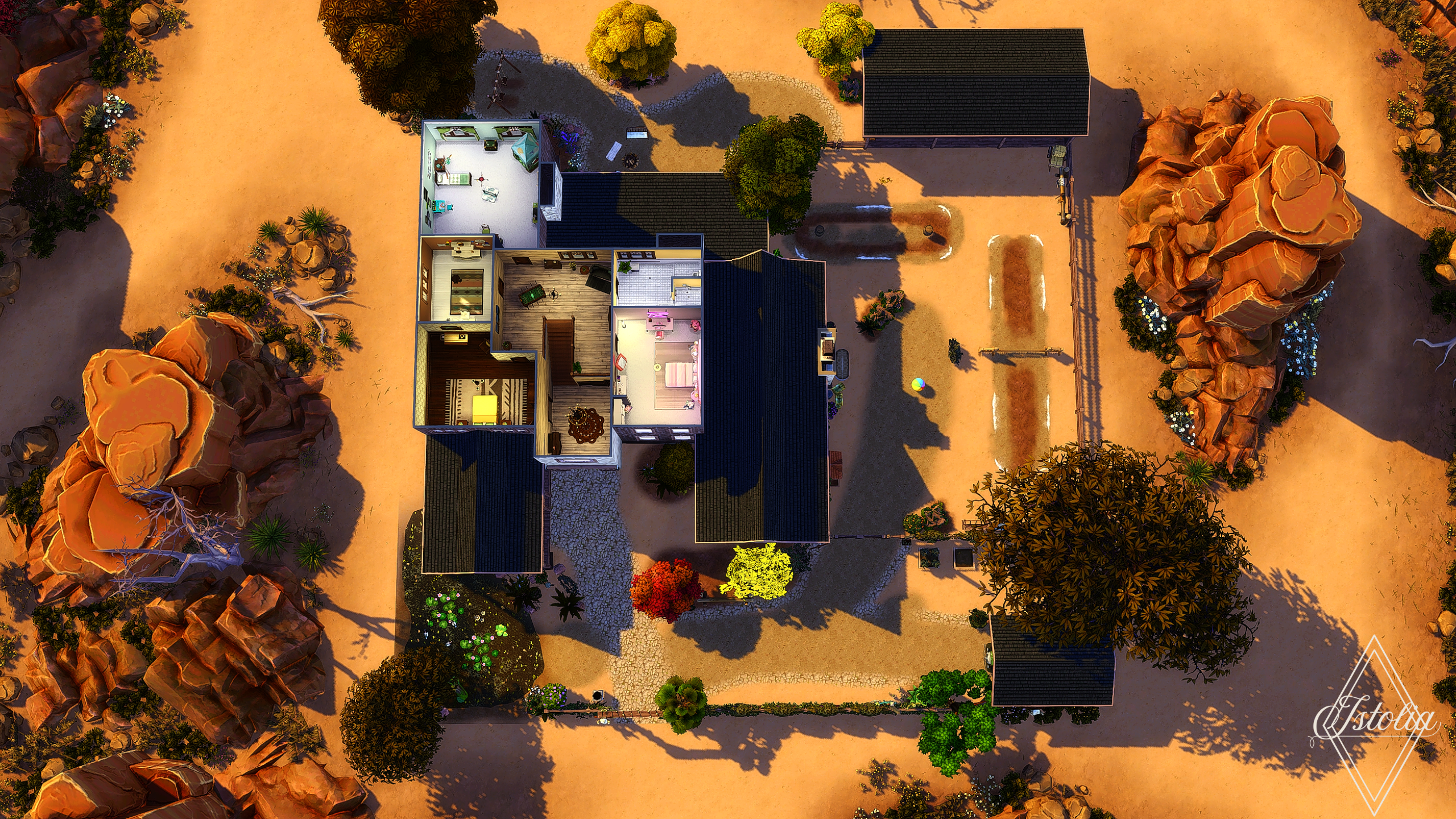 Les Sims 4 | Le Ranch Sabot 'O' Tac Plan du premier étage – Les Sims 4