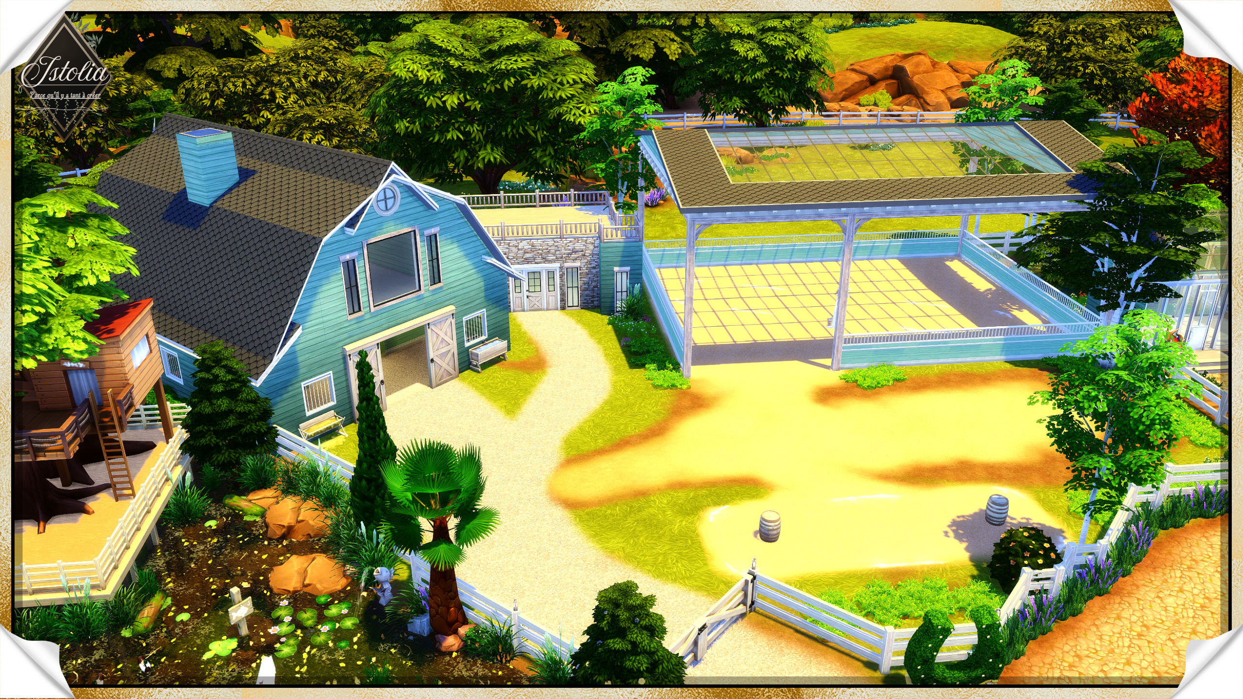 Carrière d’entraînement équestre Sims 4