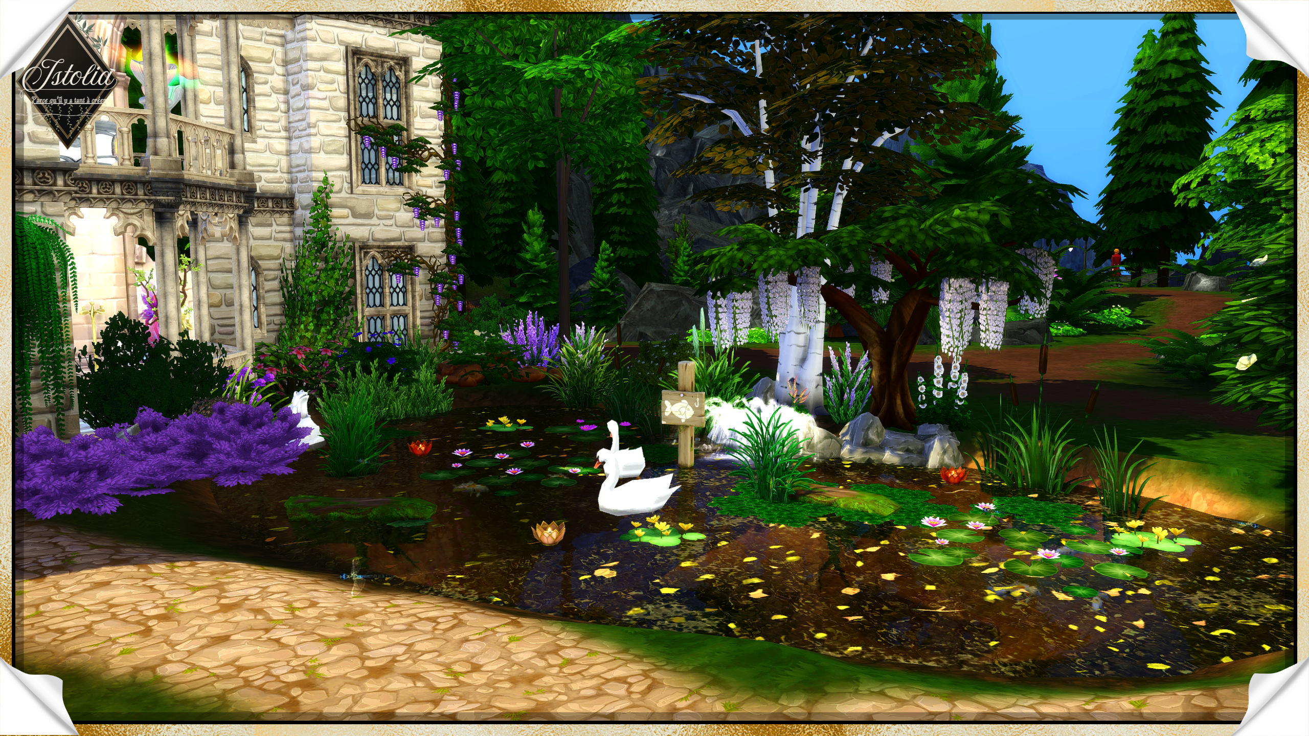 Les Sims 4 | Le Domaine d'Éther étang Domaine d’Ether Sims 4