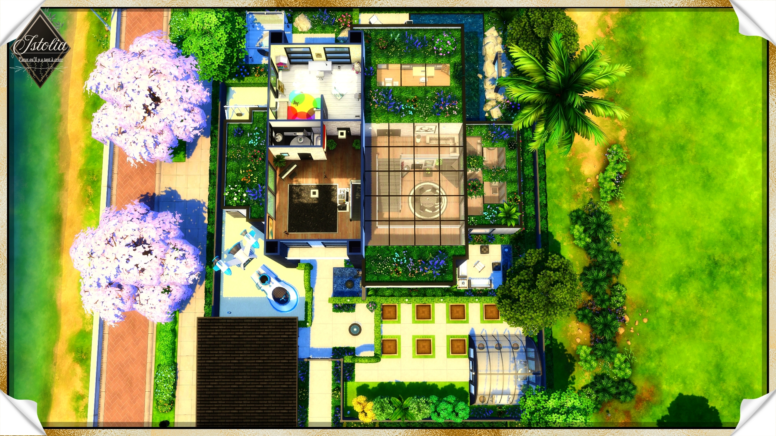 Les Sims 4 | La Verrière Plan dernier étage avec salle de musique