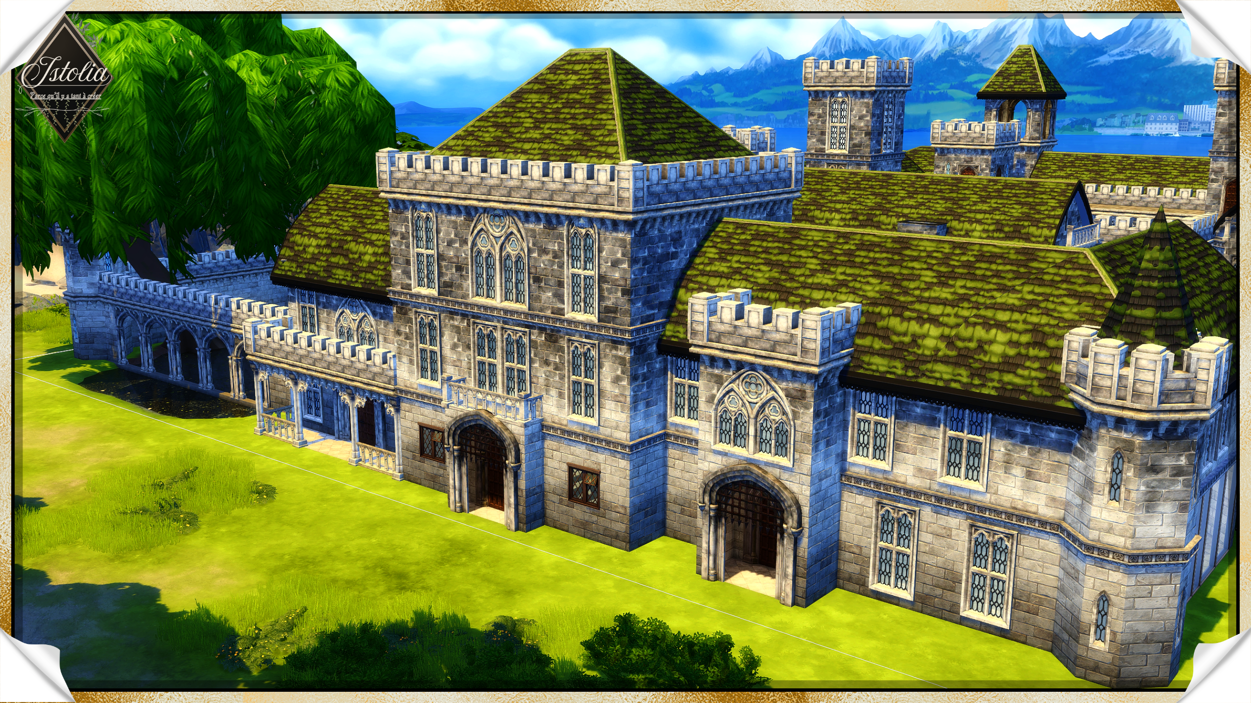 Les Sims 4 | Monastère/Château du vieux saule côté étable château monastère Sims 4