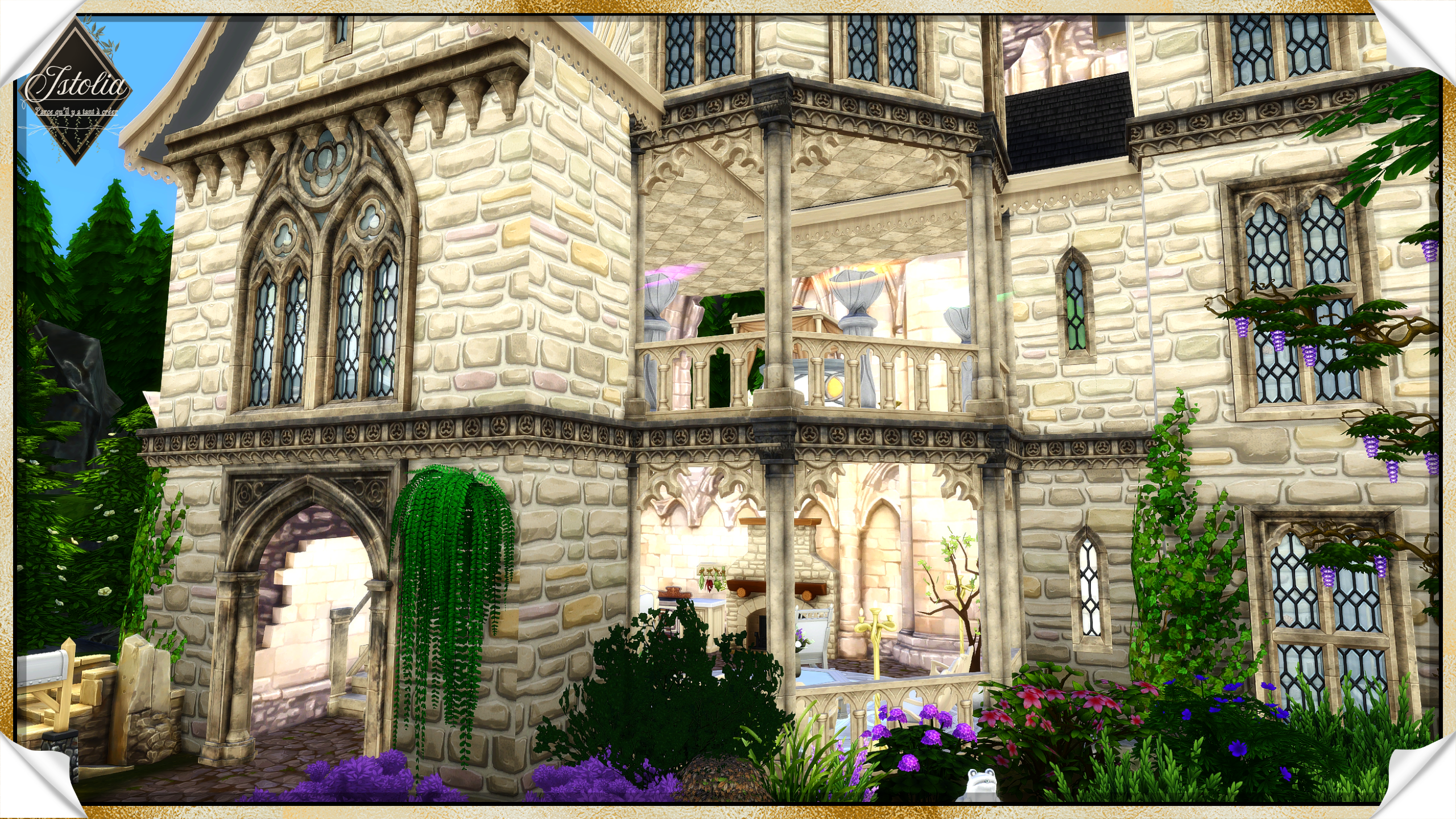 Les Sims 4 | Le Domaine d'Éther alcôves gothiques médiévales Domaine d’Ether Sims 4