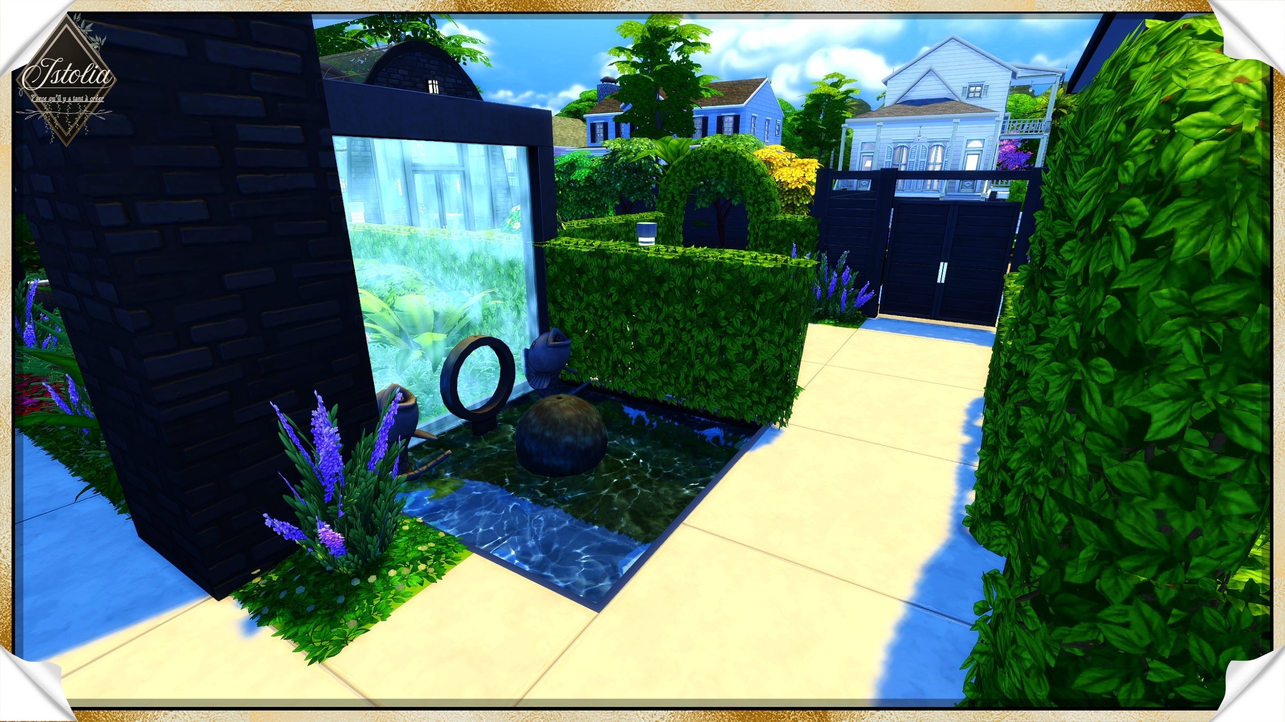 Les Sims 4 | La Verrière Entrée loft moderne avec fontaines décoratives