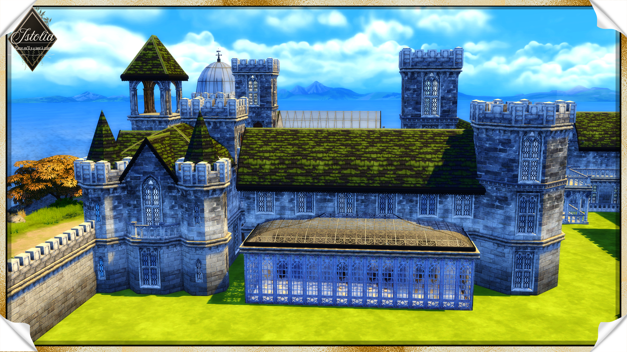 Les Sims 4 | Monastère/Château du vieux saule véranda monastère château Sims 4