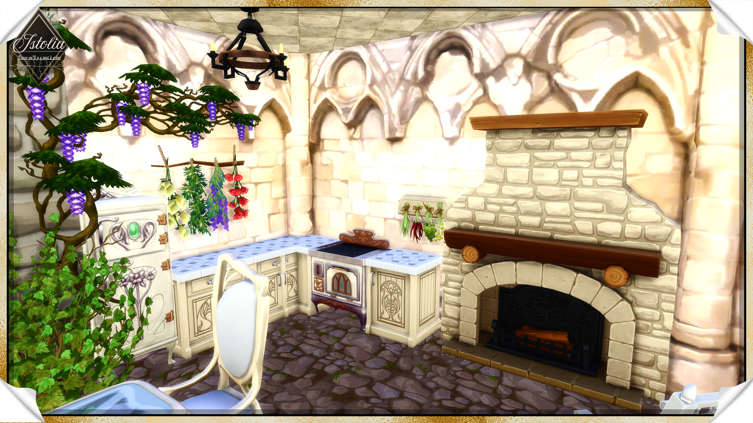 Les Sims 4 | Le Domaine d'Éther cuisine ancienne magique Domaine d’Ether Sims 4