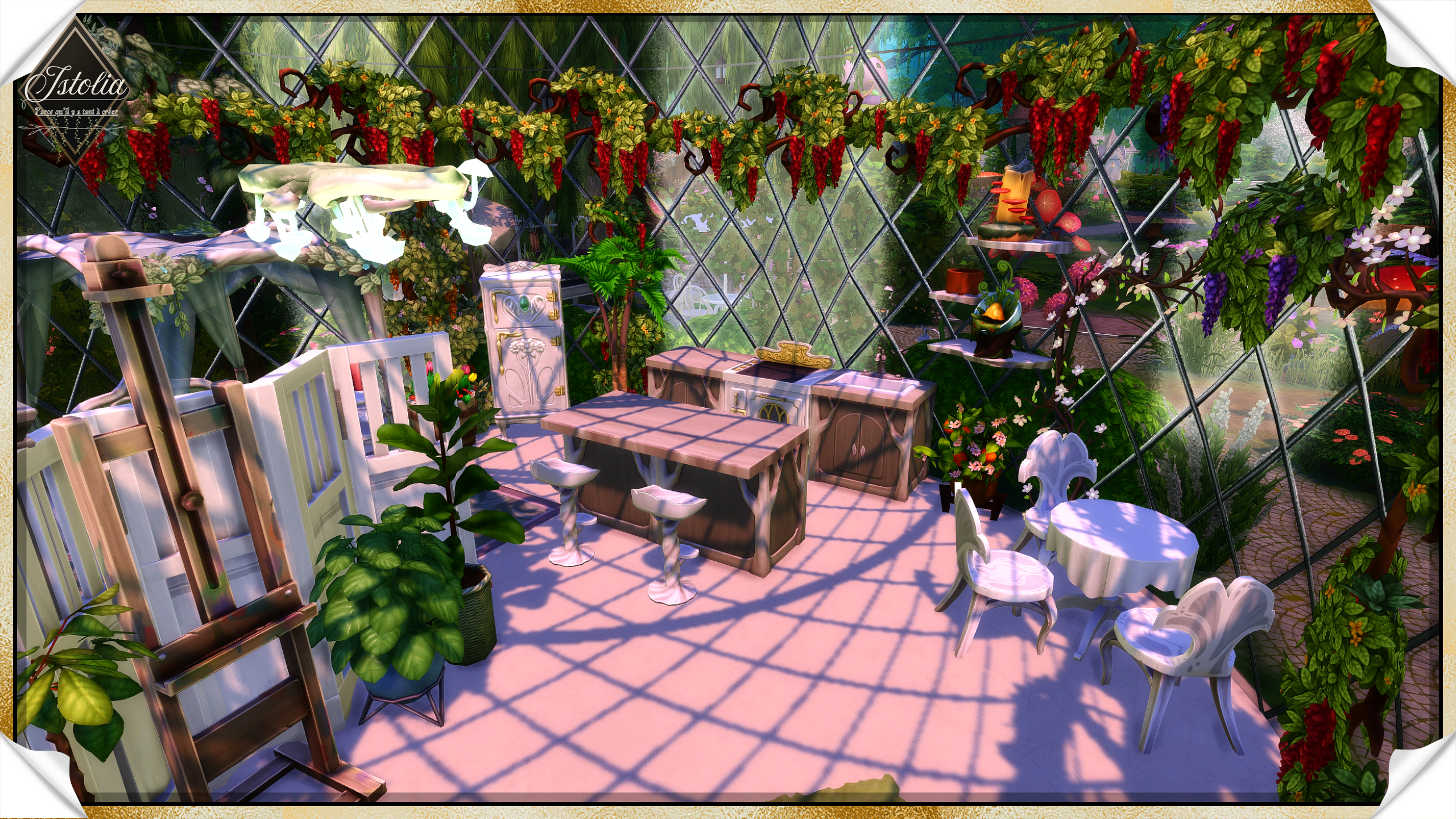 Les Sims 4 | L'Élixir d'Alsimy cuisine féerique bouteille Sims 4