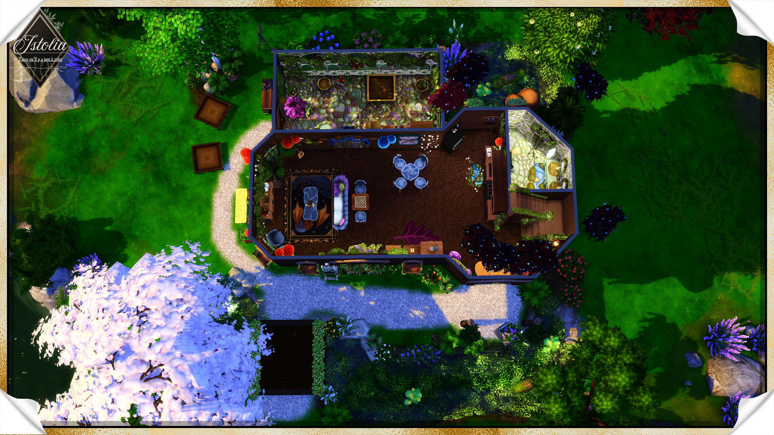 Les Sims 4 | La Botte de Terre plan rez de chaussée botte Sims 4