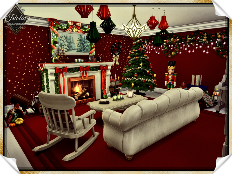 Pièce de thème Noël dans les Sims 4