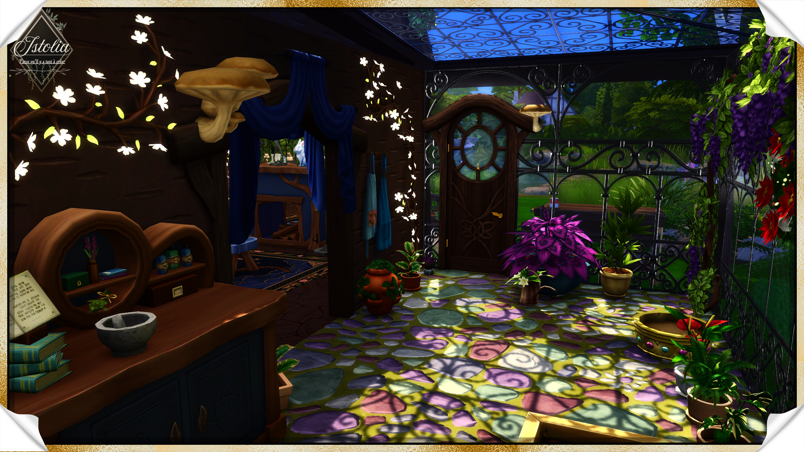 Les Sims 4 | La Botte de Terre véranda plantes magie Sims 4