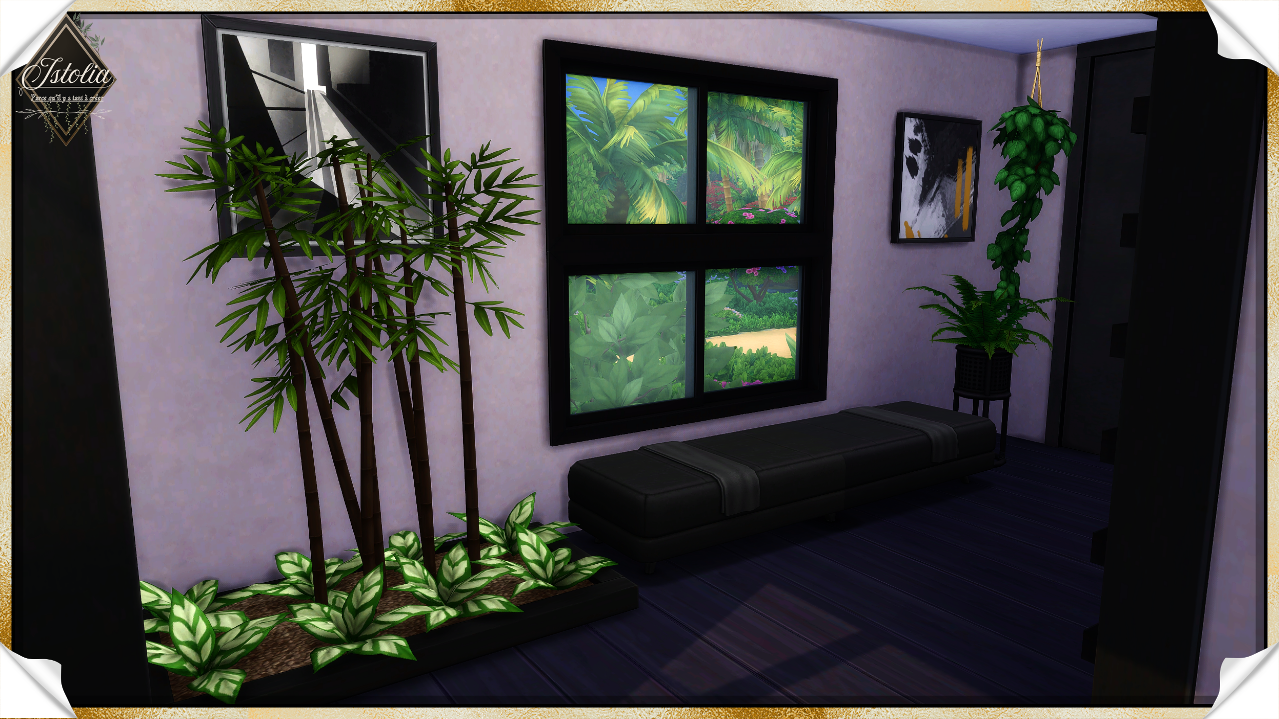 Les Sims 4 | Reflet de Lagune entrée dressing moderne villa Sims 4