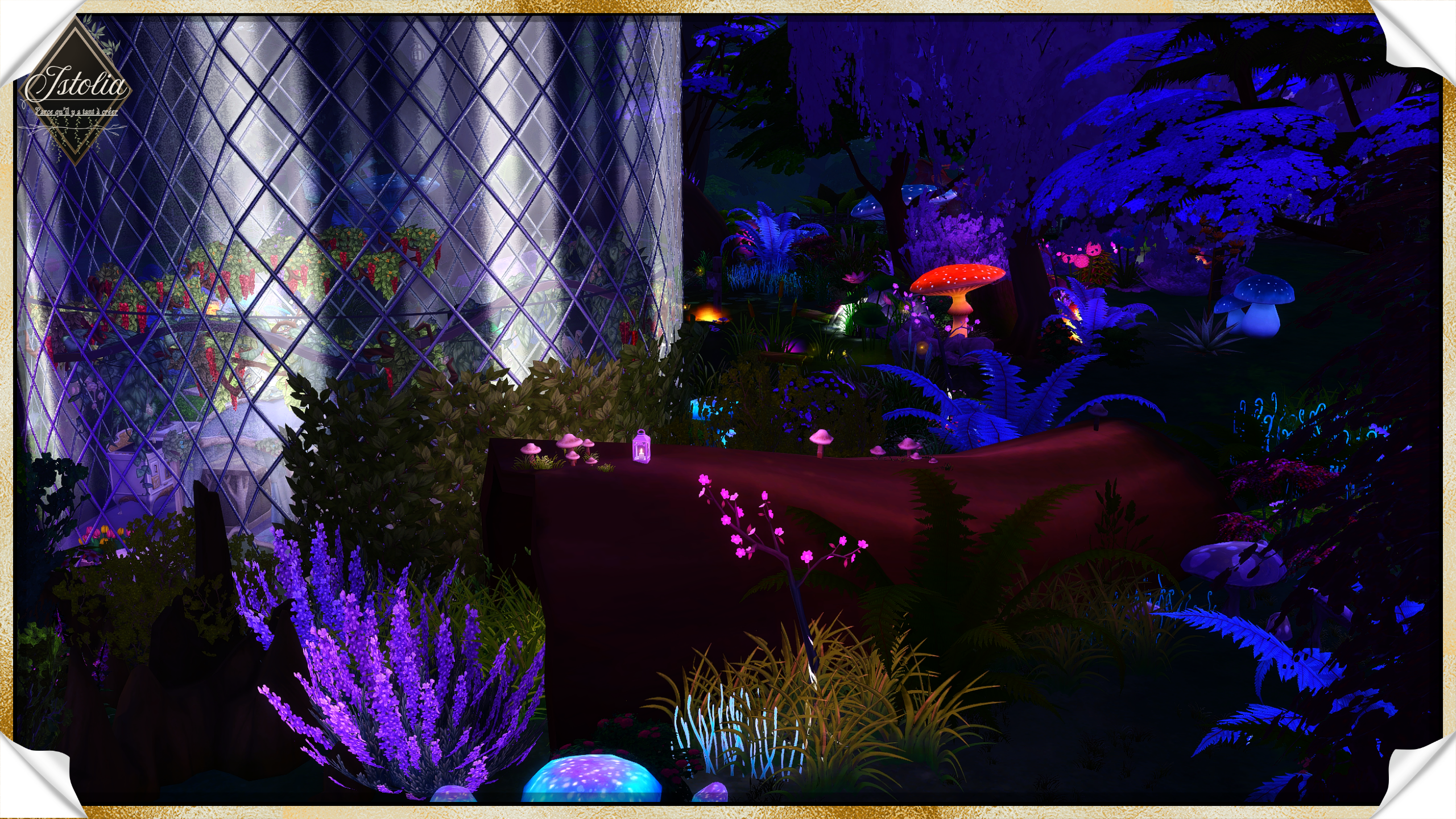 Les Sims 4 | L'Élixir d'Alsimy tronc arbre magique nuit Sims 4