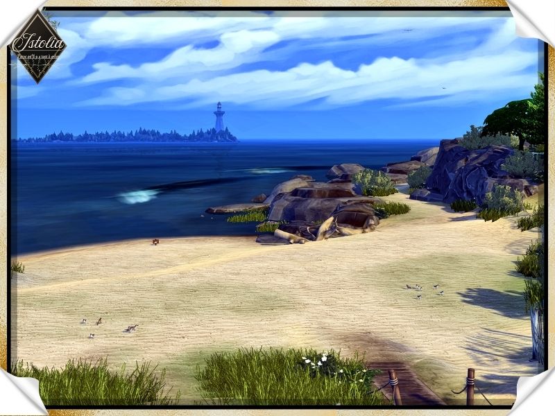 La Mer de Brindleton Bay dans les Sims 4 Vu sur le phare