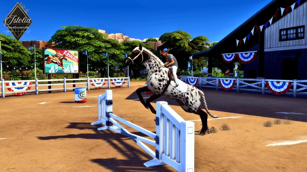 Traduction FR Children can Practise Horse Jumps de LMS traduit par Istolia Sims 4