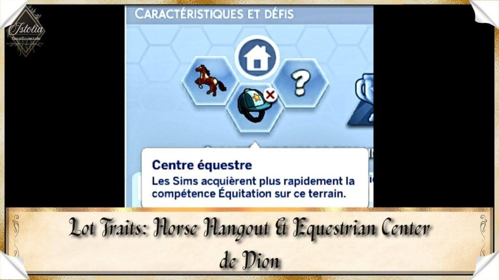 Traduction FR Lot Traits de Dion traduit par Istolia Sims 4