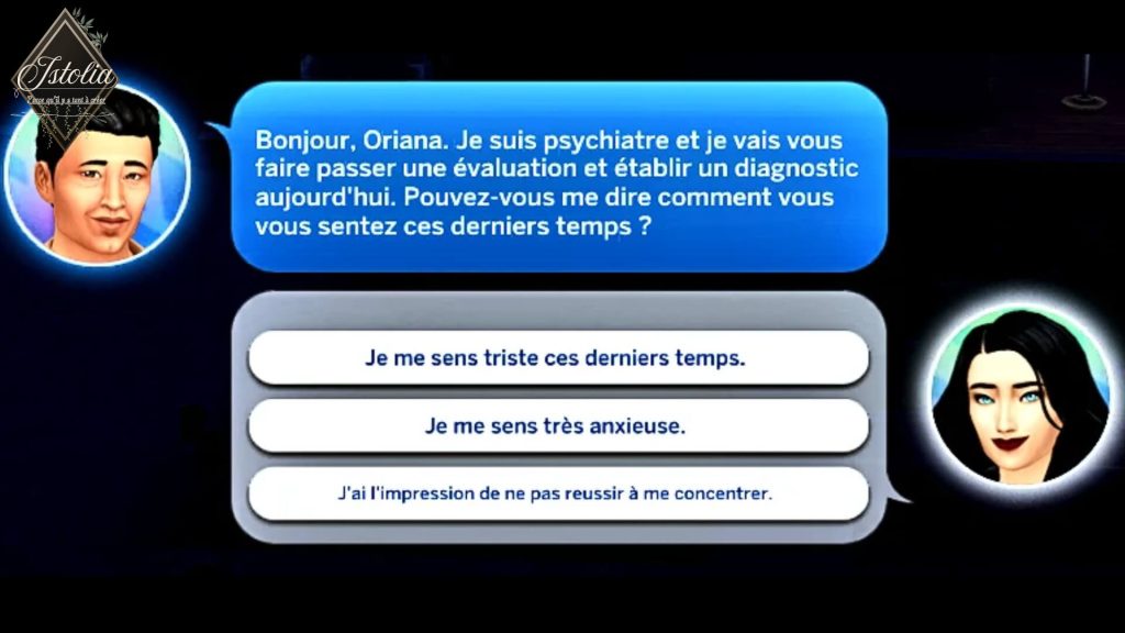 Traduction FR Mental Wellness de Plumlace traduit par Istolia Sims 4