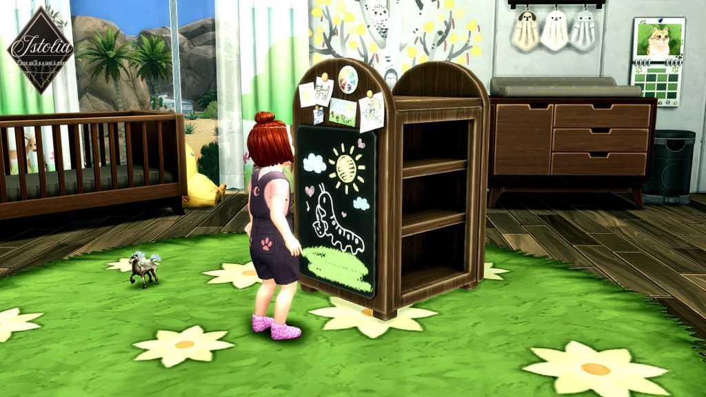 Traduction FR Tiny Scribbles Art Station de Tamsie traduit par Istolia Sims 4