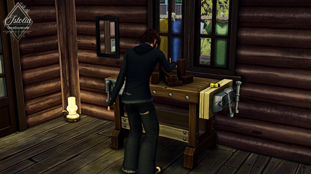 Traduction FR Woodworking Table Rework de LMS traduit par Istolia Sims 4