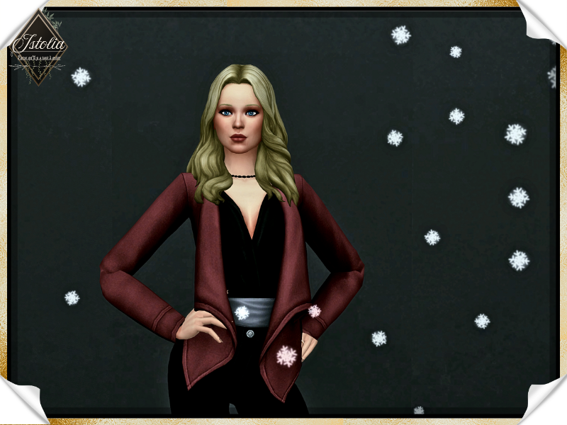 Sims 4 Femme Blonde au yeux bleu